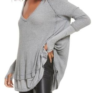 Free People Laguna Thermal in Heather Gray XS